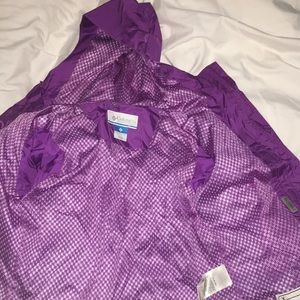 girls columbia rain jacket size 10/12